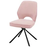 freiraum Esszimmerstuhl Nadja (2er Set), (2er Set) in light pink, Stoffbezug - 48x89x60cm (BxHxT)