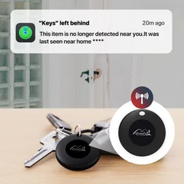 LIFEMATE - Life Tag - Apple Find My/Wo ist? Tracker - Alternative zu Airtag - Schlüsselfinder/Kofferanhänger - Bluetooth Tracker - 4er Pack