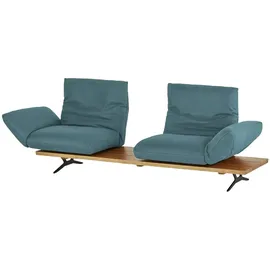 KOINOR Sofa Leder 3-Sitzer Türkis/Petrol