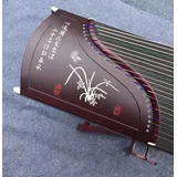 LANDTOM Professionelle Paulownia Guzheng (163 cm) für Erwachsene/Kinder/Anfänger (elegante Orchidee)