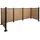 Proregal Mülltonnen-Zaun 300 x 130 x 110 cm braun