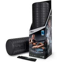 PTP Foam Roller + Stretching Strap FASCIA ROLLER schwarz