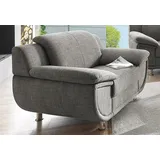 TRENDMANUFAKTUR Sessel, mit extra breiten Armlehnen, frei im Raum stellbar, beige