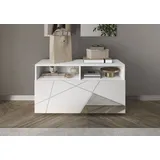 Schuhschrank INOSIGN "Vittoria, Breite 91 cm", weiß (weiß hochglanz lack), B:91cm H:50cm T:35cm, Schränke, mit 1 Klappe
