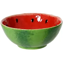 Decoris Wassermelone Schale Rot/Grün 15x6 cm