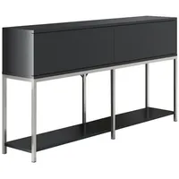 Skye Decor Calicosy Konsole, Anthrazit, Silber, Holzwerkstoff, 30x80x150 cm,