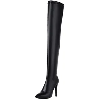 CUTEHEELS Overknee-Stiefel für Damen (Schwarz, 41) - 41 EU