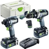 Festool Akku-Schrauber- und Bohrer-Set TID 18 5,0/4,0-Set TPC 18/4