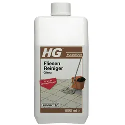 HG Produkt 17, Fliesen Reiniger Glanz, Konzentrierter Fliesenreiniger mit Glanz zum Wischen, 1 Liter - Flasche