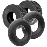 SECURA 2x Reifen 16x7.50-8 tubeless inkl. Schläuche mit abgebogenem Winkelventil TR87