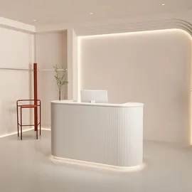 360Home Salon Empfangstisch Theke Tresen Kasse Laden Beige