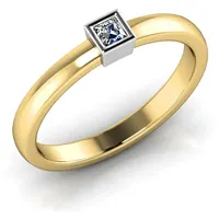 Verlobungsring VR06 750er Gelb-/Weiflgold - 6712