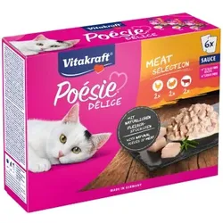 Vitakraft Poésie Delice Adult 6x85g Fleisch, in Sauce