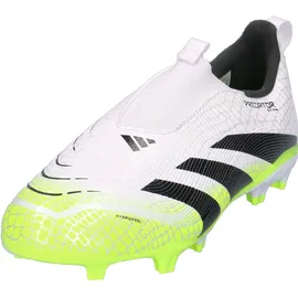 adidas Predator LEAGUE Laceless FG/MG Kinder Fussball-Rasenschuhe FTWWHT/CBLACK/LUCLEM, 36