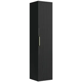 Badplaats Rimini Badezimmerschrank 38 x 33 x 170 cm Schwarz Matt Holz