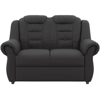 Livetastic 2-Sitzer-Sofa, Schwarz, Kunststoff, 145x102x101 cm, Made in EU, Hocker erhältlich, Rücken echt, Armteil links, rechts, Wohnzimmer, Sofas & Couches, Sofas, 2-Sitzer Sofas