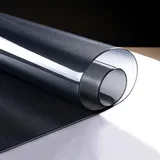 Transparente Tischdecken Tischfolie,Einseitig Schwarz Matt Tabelle Beschützer,Fleckschutz ​Wasserdicht Tischschutzfolie,Keine Blasen,3mm Dicke Tischschutz,Bodenschutzmatte Transparent,Größe wählbar