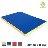 NiroSport Weichbodenmatte Turnmatte Gymnastikmatte Schutzmatte Fitnessmatte 150x100x8cm (1er-Pack), abwaschbar, robust blau