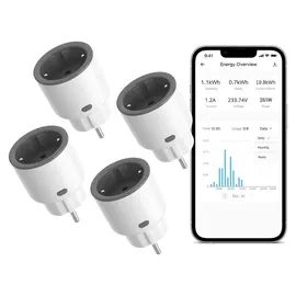Sonoff Wlan Steckdose 4 St. Schwarz/Weiß