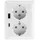 ChiliTec MILOS Schutzkontakt-Steckdose 2-fach 2in1, USB-A+C/PD, 16A/250V, weiß