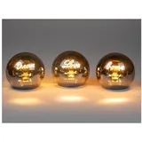 Formano LED Deko Set 3er Leuchtkugeln Silber 3 St.