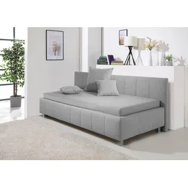 MAINTAL Polsterliege MAINTAL "Mailo", grau, B:117cm L:218cm, Komplettbetten, mit Bettkasten, in 3 Breiten, Federkern- oder Bonellmatratze wählbar