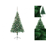 vidaXL Künstlicher Weihnachtsbaum Beleuchtung Kugeln 150cm 380 Zweige