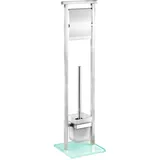 Wenko WC-Garnitur Debar silber Metall,