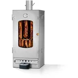 KAISER COMPANY '80' Hochwertiger Elektrischer Räucherofen aus Edelstahl I Tragbarer Smoker 86 cm I Ideal zum Räuchern I Passen bis zu 12kg Fleisch I 2000W I mit Zubehör I EDELSTAHL