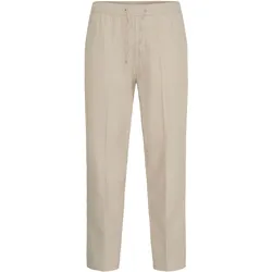 Leinenhose CASUAL FRIDAY "Leinenhose CFPilou Linen Mix", Herren, Gr. M, Länge 34, beige (island fossil), Obermaterial: 35% Polyester PES. 22% Baumwolle CO. 22% Leinen LI. 19% Viskose CV. 2% Elasthan EL., Hosen