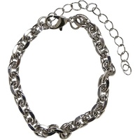 URBAN CLASSICS Sideris Chain Bracelet, Silver, L/XL