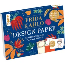TOPP Design Paper Frida Kahlo DIN A5 75 Motivpapiere mit Falz für Klappkarten