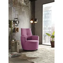 Set One by Musterring Relaxsessel "SO 1450", lila (lila dpr 48), B:80cm H:96cm T:88cm, Luxus-Microfaser (Chenille)100% Polyester, SET ONE BY MUSTERRING, Sessel, Relaxsessel, mit Dreh- und Wippfunktion, wahlweise mit Hocker erhältlich