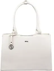 Socha Laptoptasche für Frauen 14 Zoll herausnehmbares Laptopfach Wave White