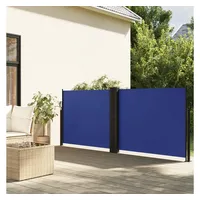 vidaXL Seitenmarkise Ausziehbar Blau 140x1000 cm