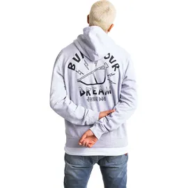 John Doe Hoodie Grau/Schwarz M