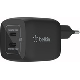 Belkin BoostCharge Pro USB-C-GaN-Ladegerät mit zwei Anschlüssen und PPS (45W) schwarz (WCH011vfBK)