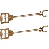 GAH Alberts Alberts 141059 Greifhilfe | Stiel: Aluminium, Zange und Griff: Kunststoff, bronzefarbig | 650 mm | 2er Set