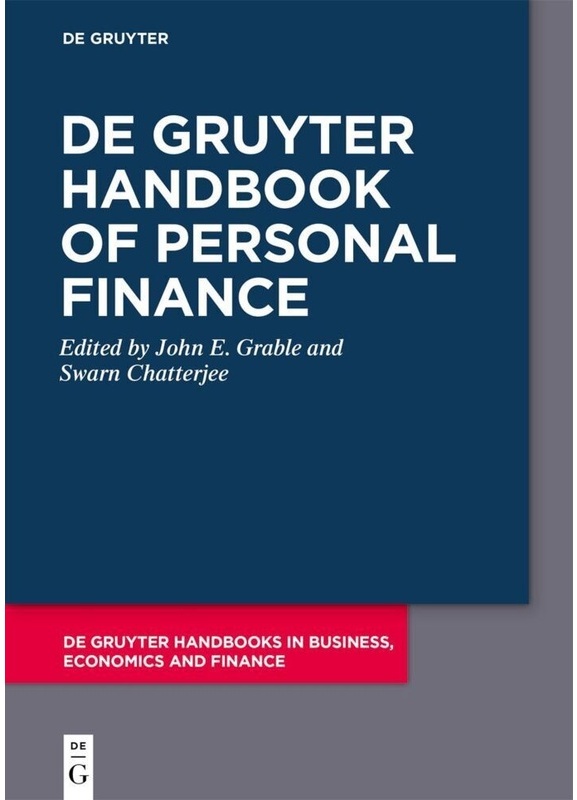 De Gruyter Handbooks In Business, Economics And Finance / De Gruyter Handbook Of Personal Finance, Kartoniert (TB)
