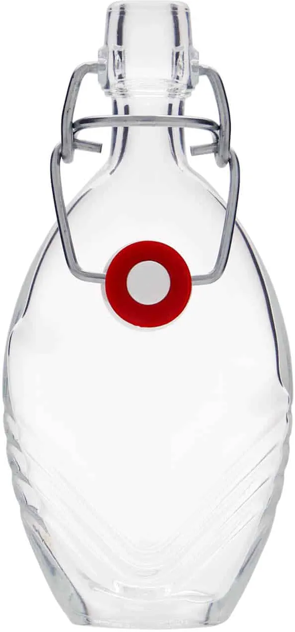 40 ml Bottiglia di vetro 'Florence', ovale, imboccatura: fascetta