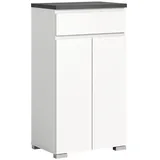 xonox.home Shoelove 60 x 109 x 40 cm weiß / industrial grau