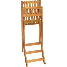 vidaXL Garten-Barhocker 2 Stk. klappbar Massivholz Akazie Braun