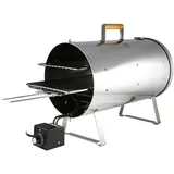 MUURIKKA Räucherofen PRO 1200W Zwei-Ebenen, regelbarer Elektro-Smoker kompakt aus Edelstahl, für Fisch & Fleisch