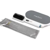 Medion Glättbürste HB1 (Glätteisen & Haarbürste, Haarglätter mit Ionen-Technologie, 5 regelbare Hitzestufen, 165°-210°. Ideal kombinierbar mit unserem Haartrockner) weiß