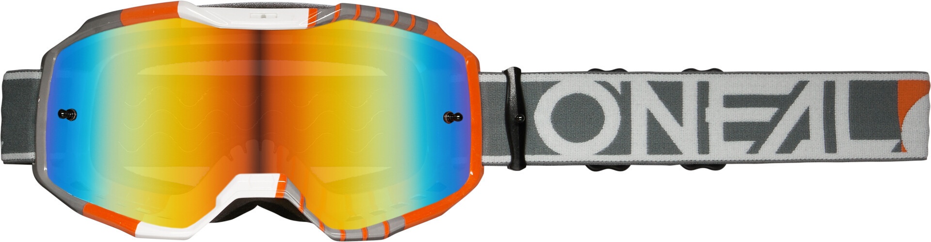 Oneal B-10 Duplex Motorcross bril, zwart-oranje, Eén maat