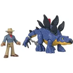 FISHER-PRICE GVV64 Imaginext Jurassic World Stegosaurus & Dr. Grant