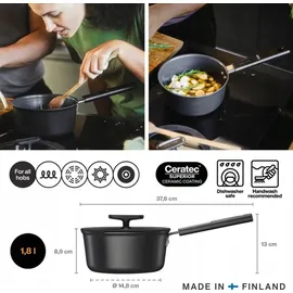 Fiskars RONDEL Suppentopf 14 cm