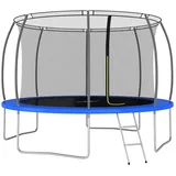 vidaXL Trampolin Set 366 cm inkl. Sicherheitsnetz blau