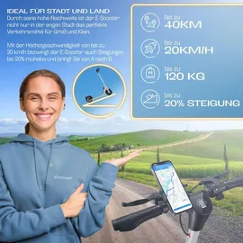 Kesser E-Scooter grau