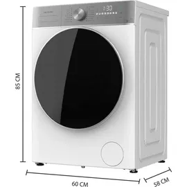 Cecotec Bolero DressCode 9800 Inverter Waschmaschine White (9 kg, 1400 U/min)